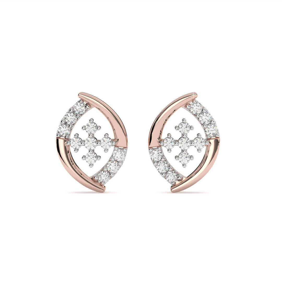 Delicate Diamond Stud Earring