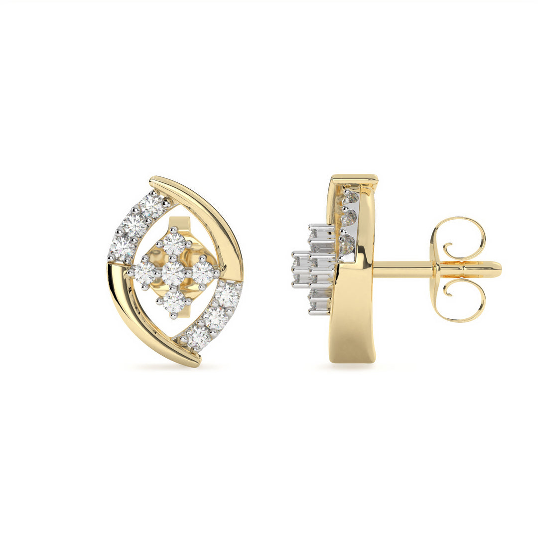 Delicate Diamond Stud Earring