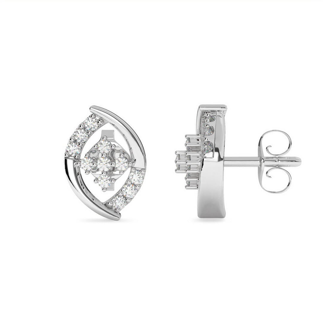 Delicate Diamond Stud Earring