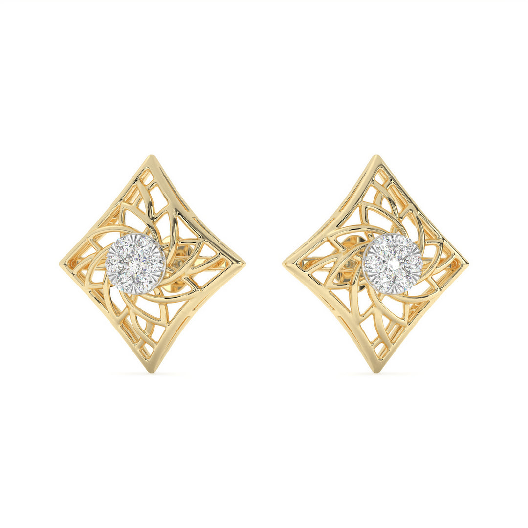 Graceful Multiwear Diamond Stud Earrings