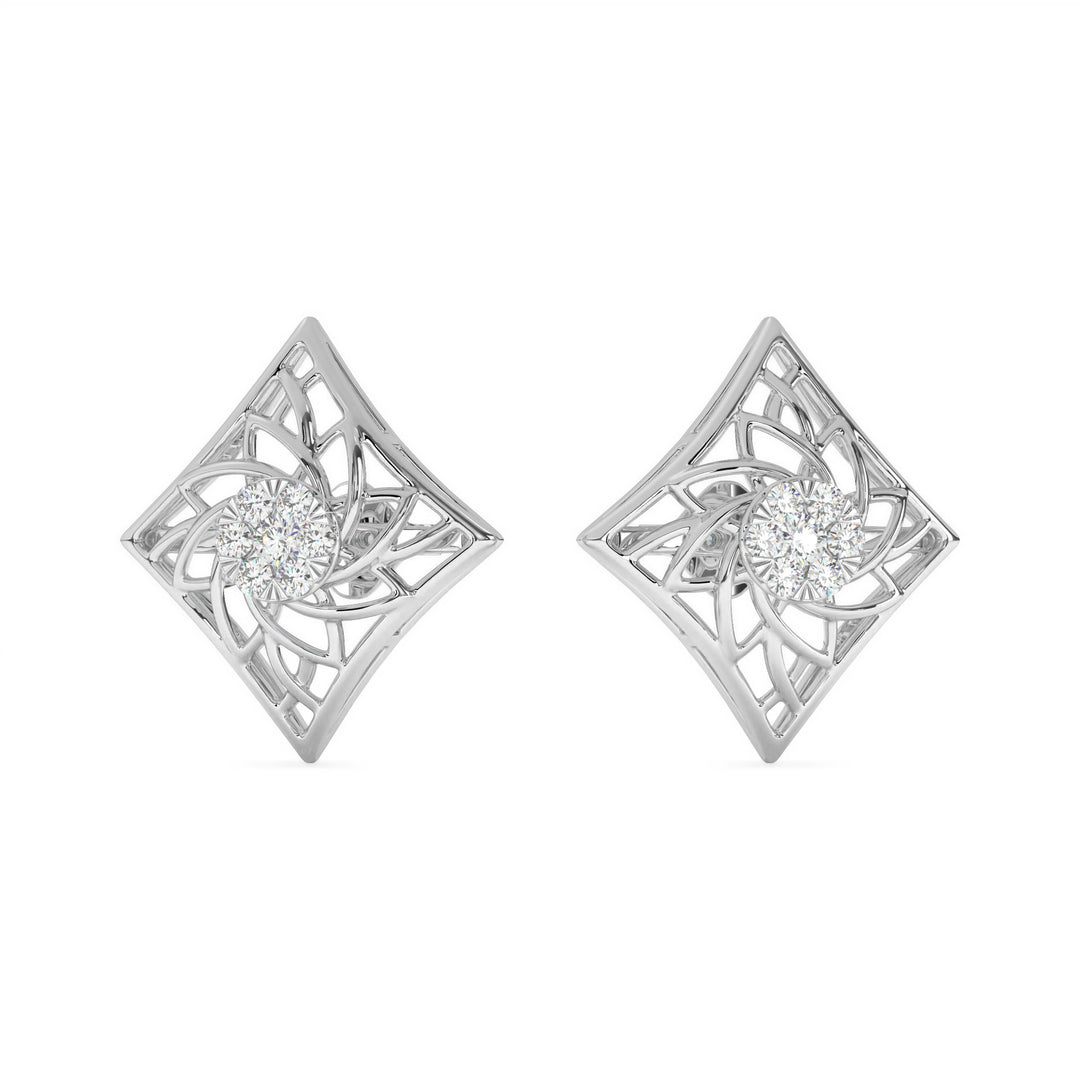 Graceful Multiwear Diamond Stud Earrings