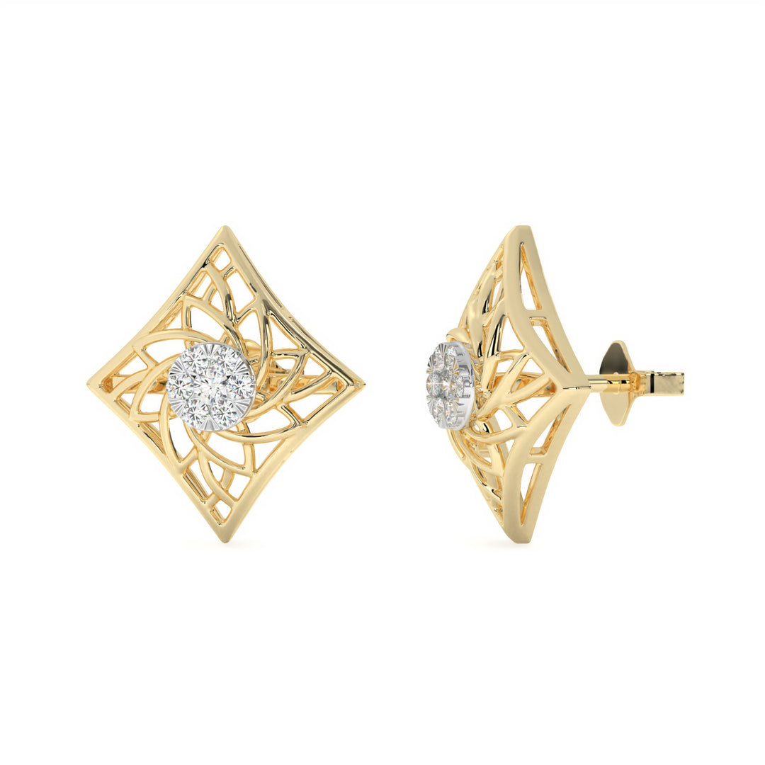 Graceful Multiwear Diamond Stud Earrings