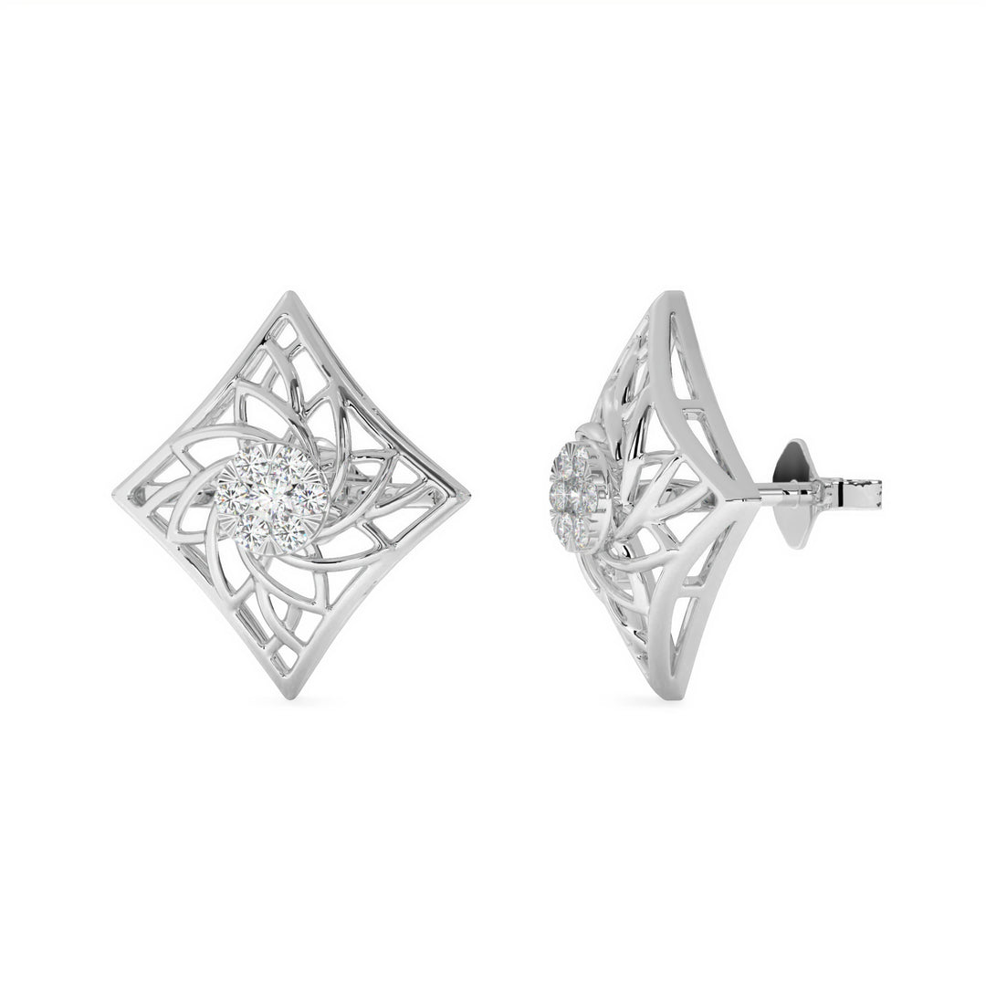 Graceful Multiwear Diamond Stud Earrings