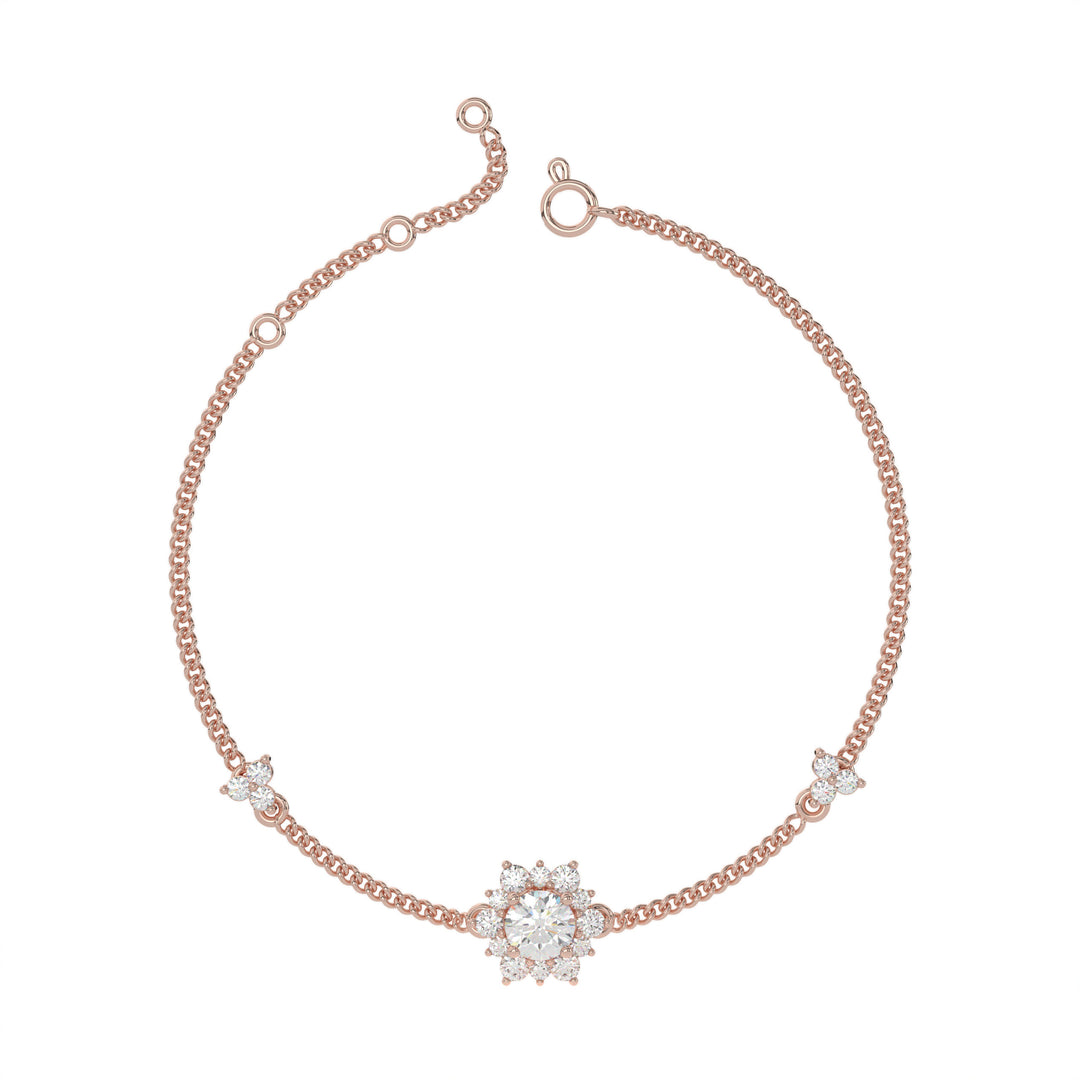 Diamond Flower Bracelet