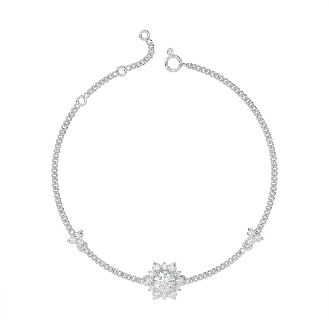 Diamond Flower Bracelet