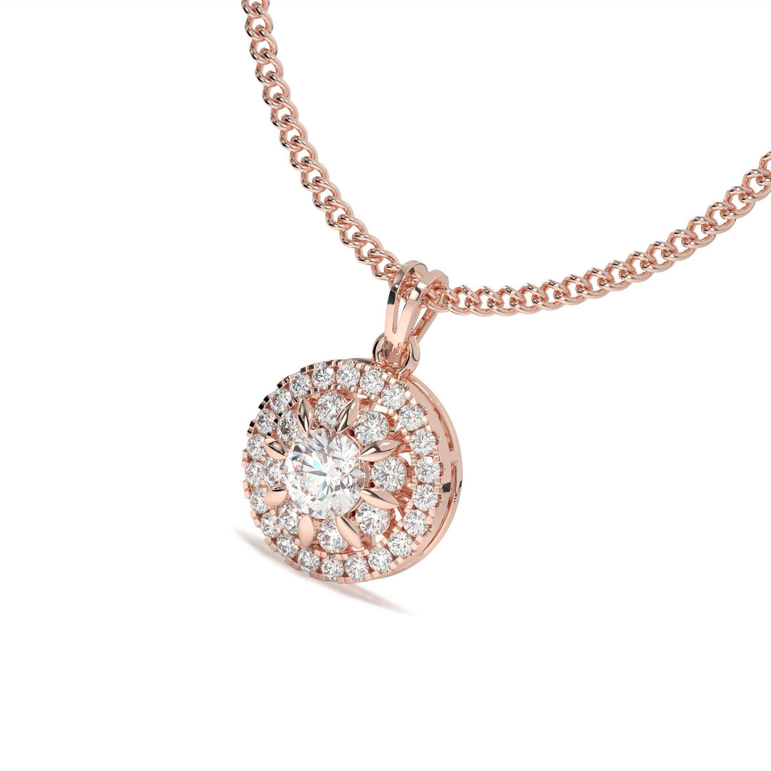 Glimmering Round Pendant