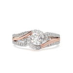 Load image into Gallery viewer, Lïa  - 4 Claw Round Solitaire with Accent Stones
