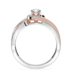 Load image into Gallery viewer, Lïa  - 4 Claw Round Solitaire with Accent Stones
