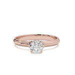 Load image into Gallery viewer, Élyna  - Round Solitaire With Bezel Set Front Diamond
