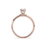 Load image into Gallery viewer, Élyna  - Round Solitaire With Bezel Set Front Diamond
