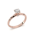 Load image into Gallery viewer, Élyna  - Round Solitaire With Bezel Set Front Diamond
