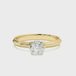 Load and play video in Gallery viewer, Élyna  - Round Solitaire With Bezel Set Front Diamond
