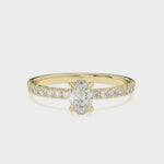 Load and play video in Gallery viewer, Anna - Oval Solitaire with Hidden Halo and Pavé
